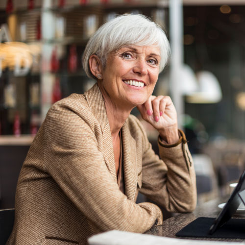 smiling woman